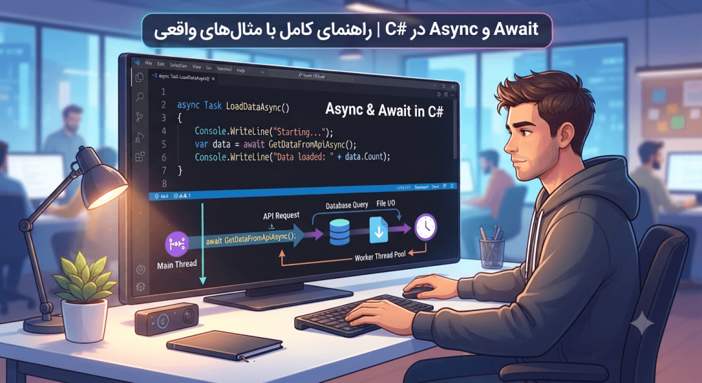 آموزش کامل async sync در سی شارپ